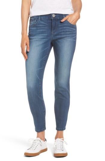 Women's Wit & Wisdom Ab-solution Stretch Ankle Skinny Jeans - Blue