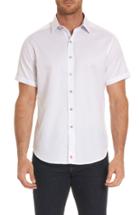 Men's Robert Graham Diamante Classic Fit Sport Shirt, Size - White