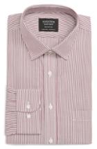 Men's Nordstrom Men's Shop Smartcare(tm) Traditional Fit Stripe Dress Shirt .5 - 32/33 - Red