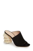 Women's Pour La Victoire Hettie Tassel Heel Mule .5 M - Black