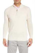 Men's Peter Millar Classic Fit Cashmere & Linen Sweater - Beige