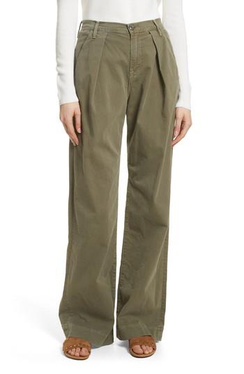 Women's Frame Le Service Wide Leg Pants - Green