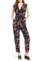 Women's Leith Faux Wrap Jumpsuit - Blue