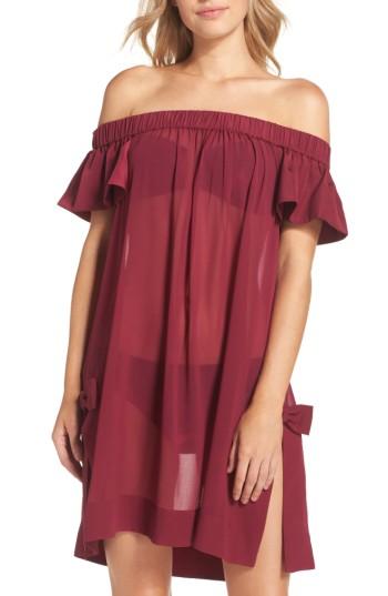 Women's Ted Baker London Anete Bardot Cover-up Dress - Purple