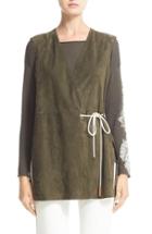 Women's Fabiana Filippi Front Tie Suede Vest