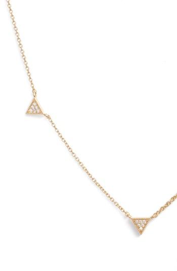 Women's Jules Smith Cubic Zirconia Triangle Collar Necklace