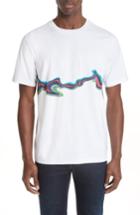 Men's Ps Paul Smith Colored Waves Graphic T-shirt - White