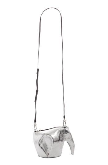 Loewe Mini Elephant Calfskin Leather Crossbody Bag -
