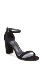 Women's Stuart Weitzman Nearlynude Ankle Strap Sandal .5 N - Black