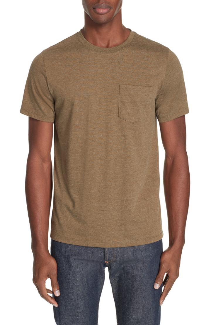 Men's A.p.c. Road Pocket T-shirt - Green