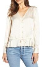 Women's Rails Beaux Ruffle Waist Blouse - Ivory