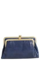 Women's Hobo Suzette Calfskin Leather Wallet - Blue
