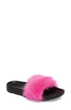 Women's Ugg Royale Genuine Shearling Slide Sandal M - Pink