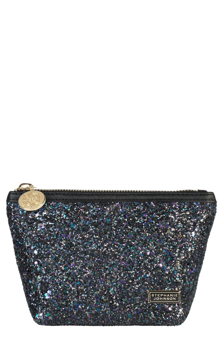 Stephanie Johnson Laura Small Trapezoid Cosmetics Case, Size - Hollywood Black