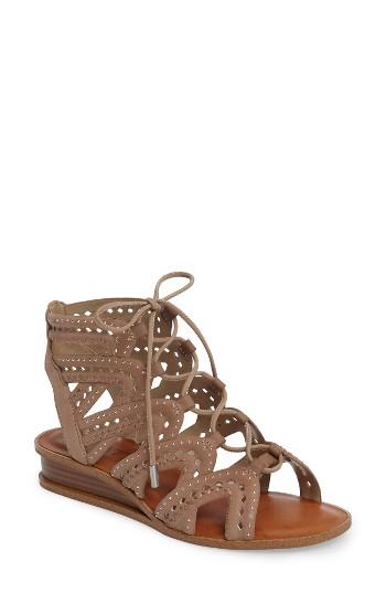 Women's 1.state Maygan Ghillie Wedge Sandal .5 M - Grey