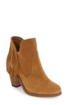 Women's Jessica Simpson 'cecila' Fringe Bootie .5 M - Brown