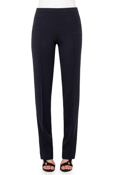 Women's Akris Punto 'francoise' Stretch Gabardine Pants - Blue