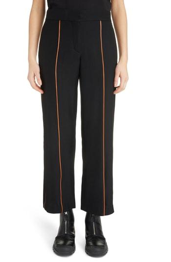 Women's Loewe Leather Piping Pants -4 Us / 36 Fr - Black