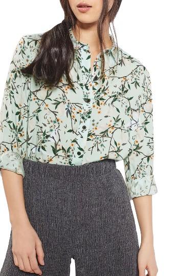 Petite Women's Topshop Cherry Blossom Shirt