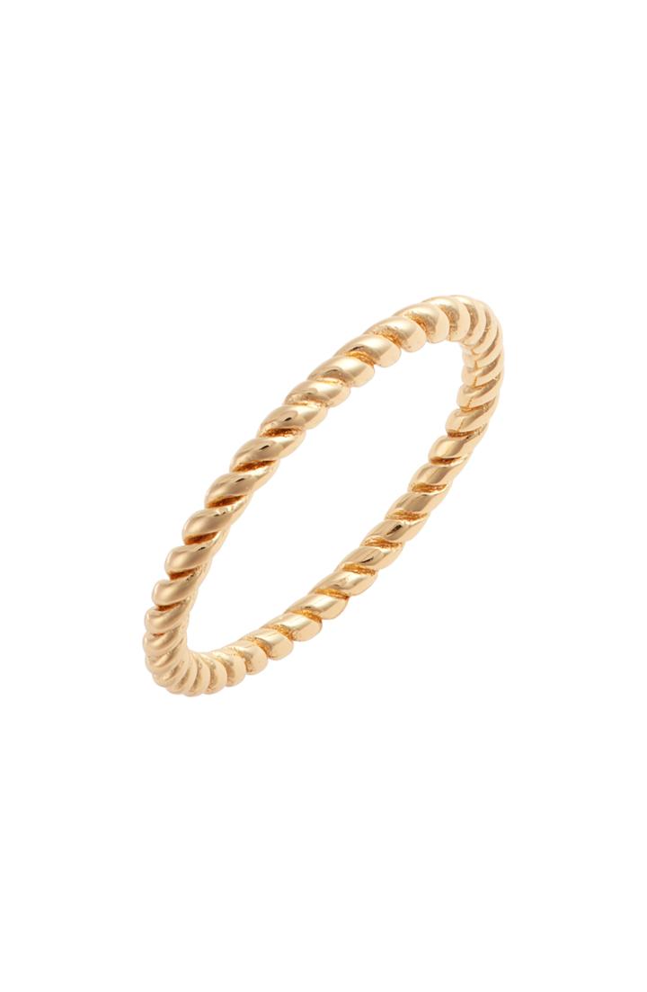 Women's Argento Vivo Dainty Rope Ring