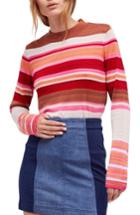 Women's Free People Show Off Your Stripes Sweater - Red
