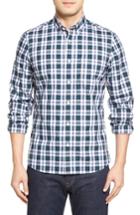 Men's Nordstrom Men's Shop Plaid Sport Shirt, Size - White