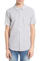 Men's Obey Harper Seersucker Shirt - Blue