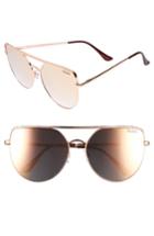 Women's Quay Australia X Jasmine Sanders Santa Fe 65mm Aviator Sunglasses - Rose/ Pink