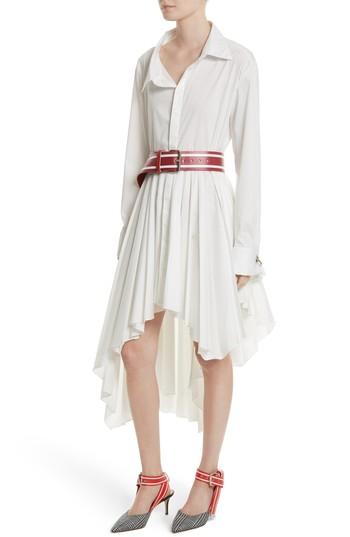 Women's Monse Pleated Asymmetrical Shirtdress - White