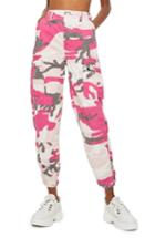 Women's Topshop Camo Trousers Us (fits Like 0-2) - Pink