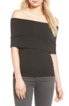 Women's Trouve Off The Shoulder Top, Size - Black