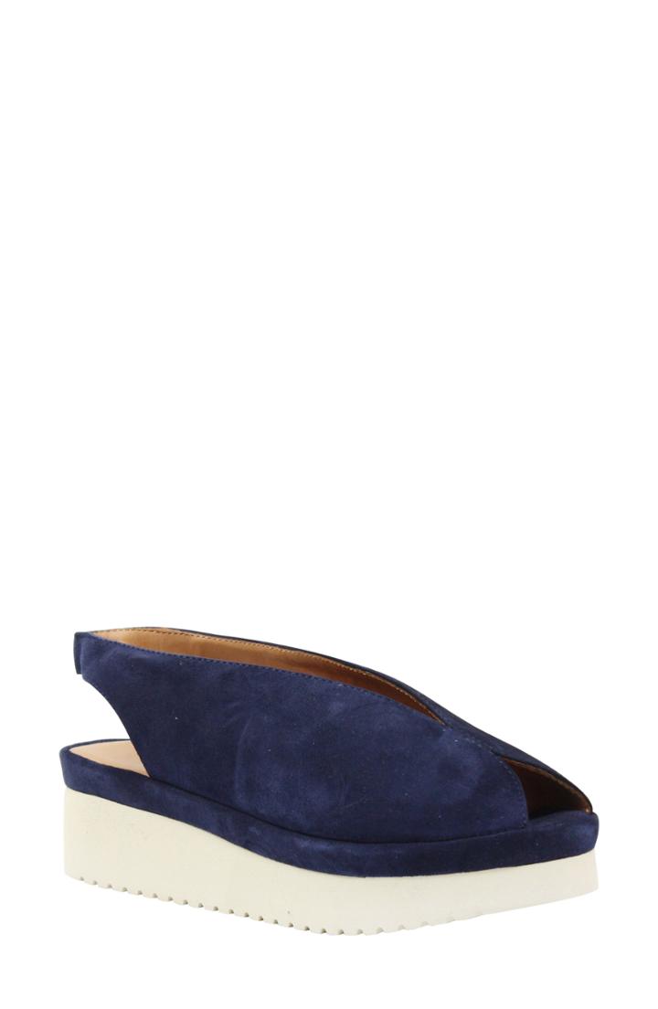 Women's L'amour Des Pieds Ahndray Slingback Sandal .5 M - Blue