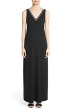 Women's Fabiana Filippi Beaded Maxi Dress Us / 42 It - Black