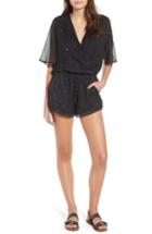 Women's Stone Row Hook It Up Chiffon Romper - Black