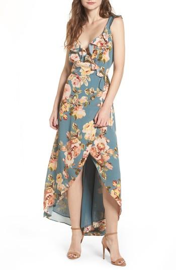 Women's Privacy Please Fillmore Wrap Maxi Dress - Green