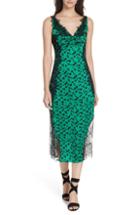 Women's Tanya Taylor Irina Spot Silhouette Lace & Silk Dress