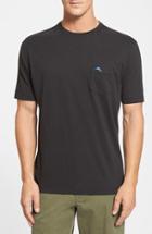 Men's Tommy Bahama 'new Bali Sky' Original Fit Crewneck Pocket T-shirt - Black