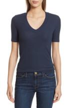 Women's Atm Anthony Thomas Melillo Rib Knit Stretch Modal Tee - Blue