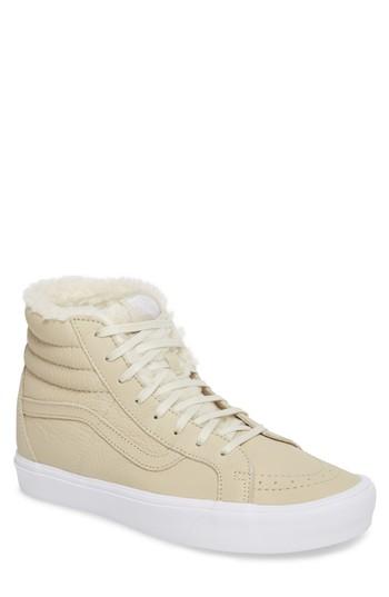 Men's Vans Sk8-hi Reissue Dx Lite Sneaker With Faux-fur Lining M - Grey