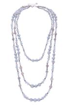 Women's Nakamol Design Crochet Pearl & Stone Beaded Multistrand Necklace