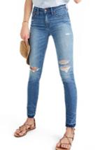 Women's Madewell 10-inch High-rise Skinny Jeans: Drop-hem Edition - Blue