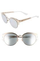 Women's Dior Diorama Mini 54mm Mirrored Lens Cat Eye Sunglasses - Gold