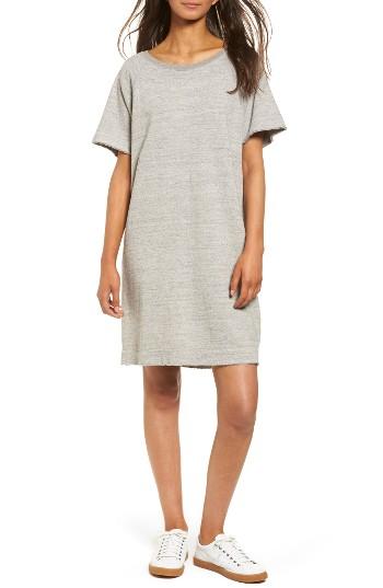 Women's James Perse Fleece Shift Dress - Grey