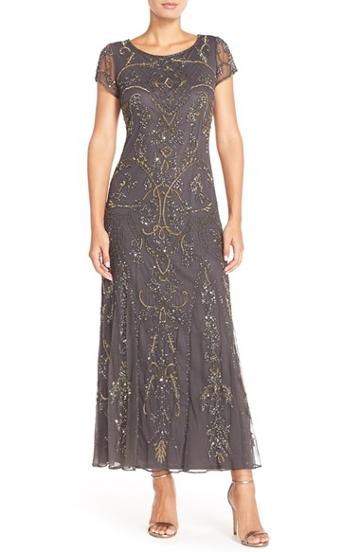 Women's Pisarro Nights Embellished Mesh Gown