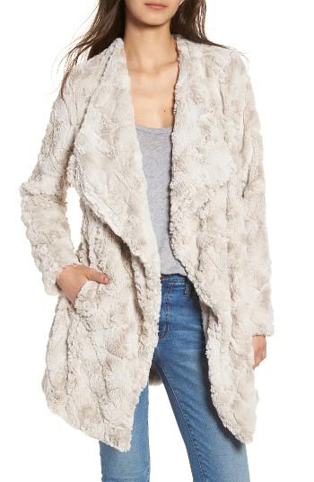 Women's Bb Dakota Tucker Wubby Faux Fur Coat - White