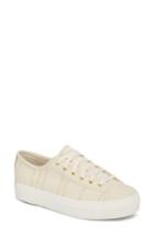 Women's Keds Triple Kick Canvas Sneaker M - Ivory