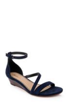 Women's Splendid Stefano Strappy Wedge Sandal M - Blue