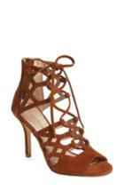 Women's Pelle Moda 'eva' Ghillie Lace Sandal .5 M - Brown