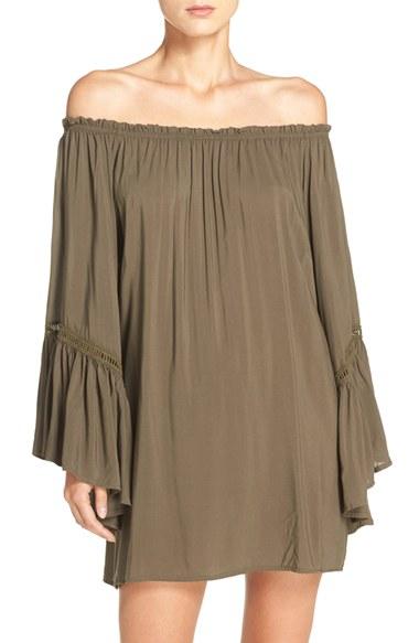 Women's Elan Off The Shoulder Bell Sleeve Cover-up Tunic