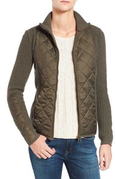 Women's Barbour 'sporting' Zip Front Quilted Jacket